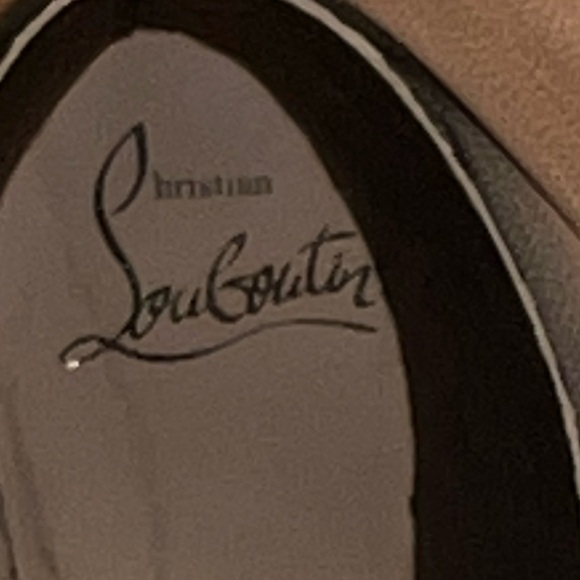 Christian Louboutin Suede Tall Boots 37 100mm - Picture 5 of 6